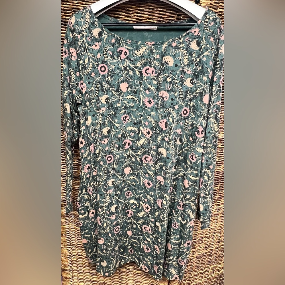 Peruvian Connection‎ - Floral Long Sleeve Dress-Orla, XLarge